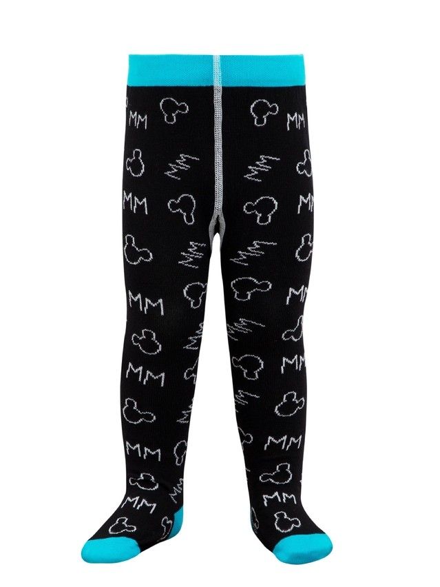 Колготки детские CK DISNEY 17С-130СПМ, р.80-86 (14),601 черный-бирюза - 2