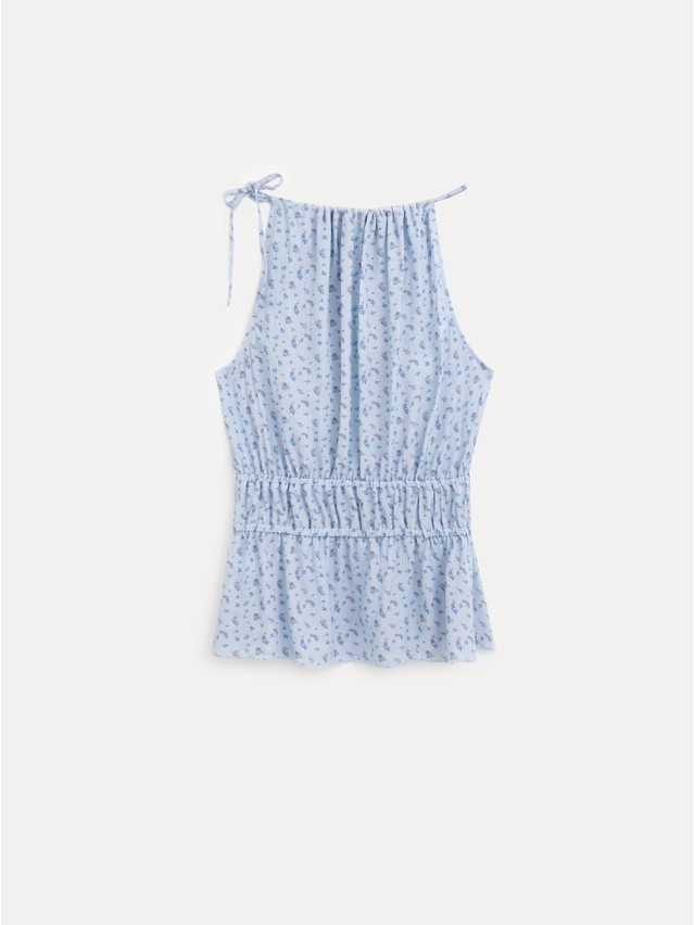 Блузка жен. C LBL 3472, р.170-84-90, blue-flowers - 5