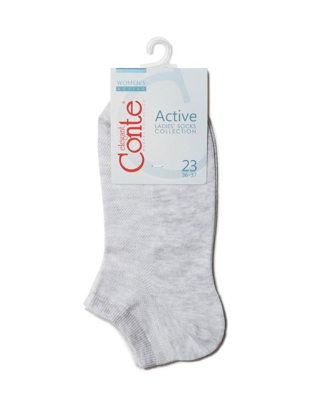 Носки женские хлопковые CE ACTIVE (короткие) 19С-183СП, р.23-25, 484 светло-серый - 3