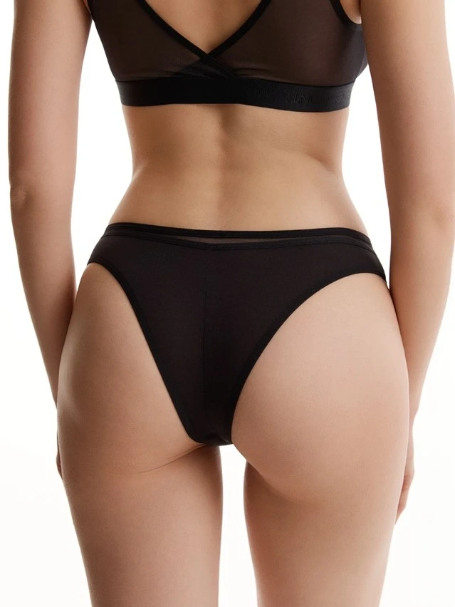 Трусы жен. C DOUBLE LINES LBR 3578, р.90, black - 2