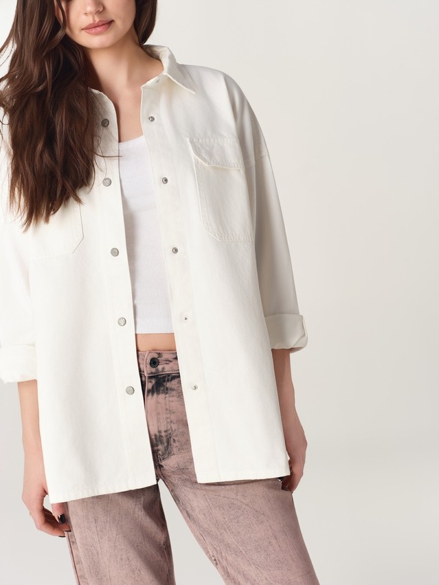 Ветровка джинсовая жен. C CON-924, р.170-84-90, off white - 4