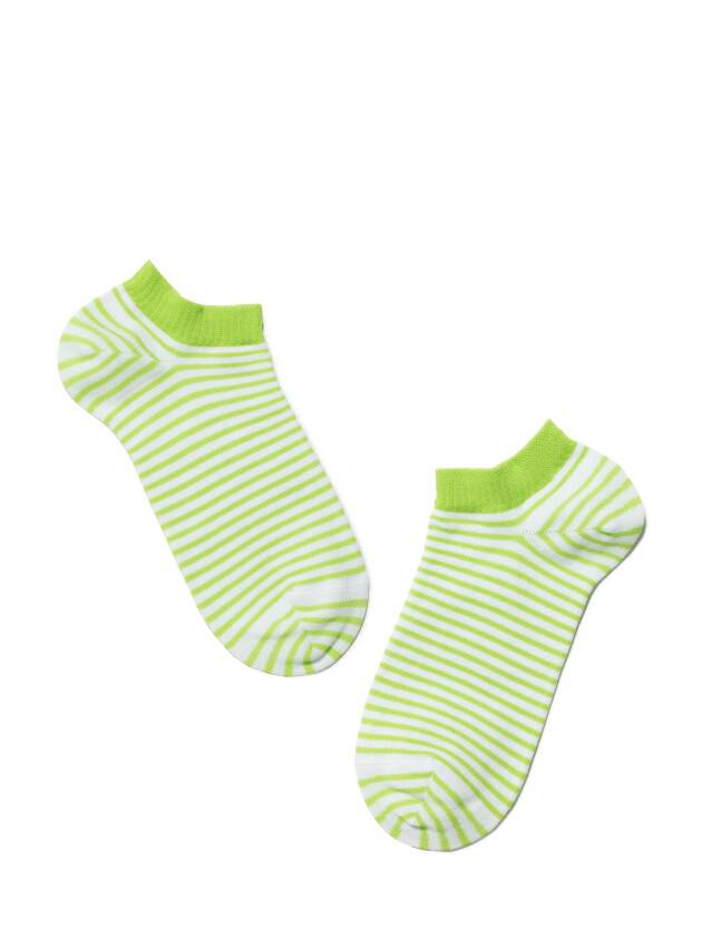 Носки хлопковые женские ACTIVE (ультракороткие) 15С-46СП, р. 36-37, белый-салатовый, рис. 073 - 2