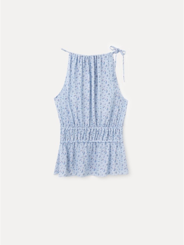 Блузка жен. C LBL 3472, р.170-84-90, blue-flowers - 8