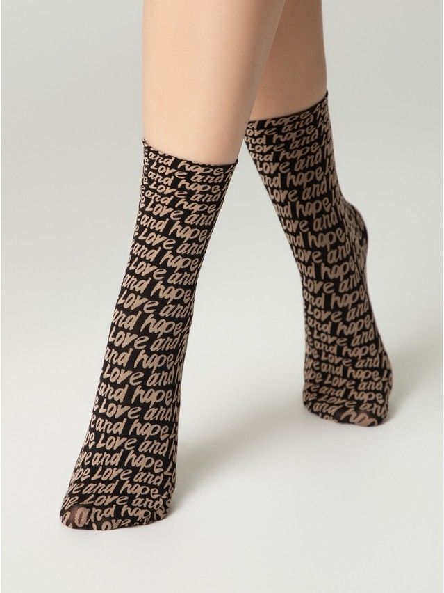 Носки женские CE FANTASY 23С-81СП, р.23-25, nero-natural - 2