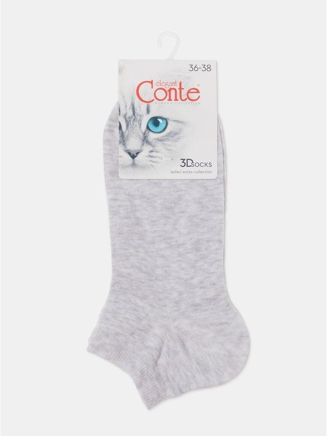 Носки женские хлопковые CE 3DSOCKS (короткие) 24С-3СП, р.23-25, 000 светло-серый - 13