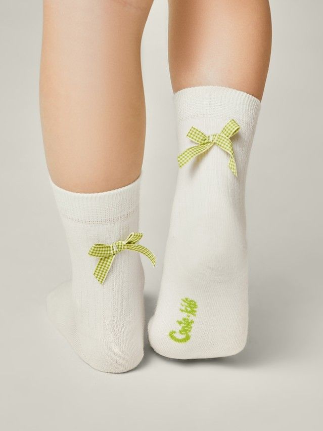 Носки детские CK TIP-TOP (декор, бантики) 24С-179/1СП, р.16, 109 молочный - 1