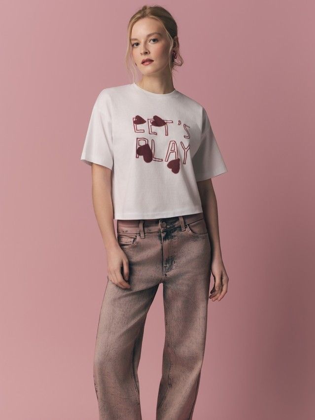 Джемпер женский CE LD 3032, р.170-92, white-play - 5