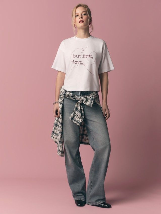 Джемпер женский CE LD 3032, р.170-92, white-love - 1