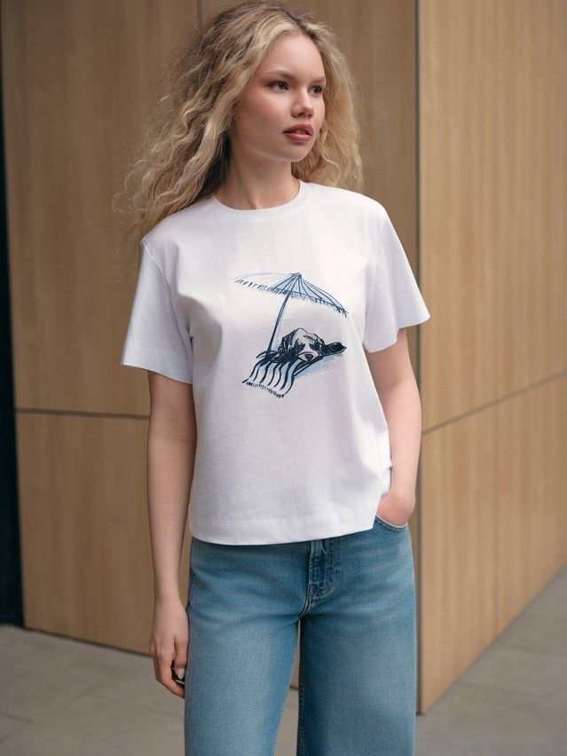 Джемпер женский CE LD 3029, р.170-92, white-dog - 4