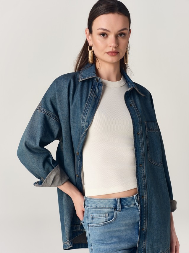 Ветровка джинсовая жен. C CON-944, р.170-84-90, blue tint - 8