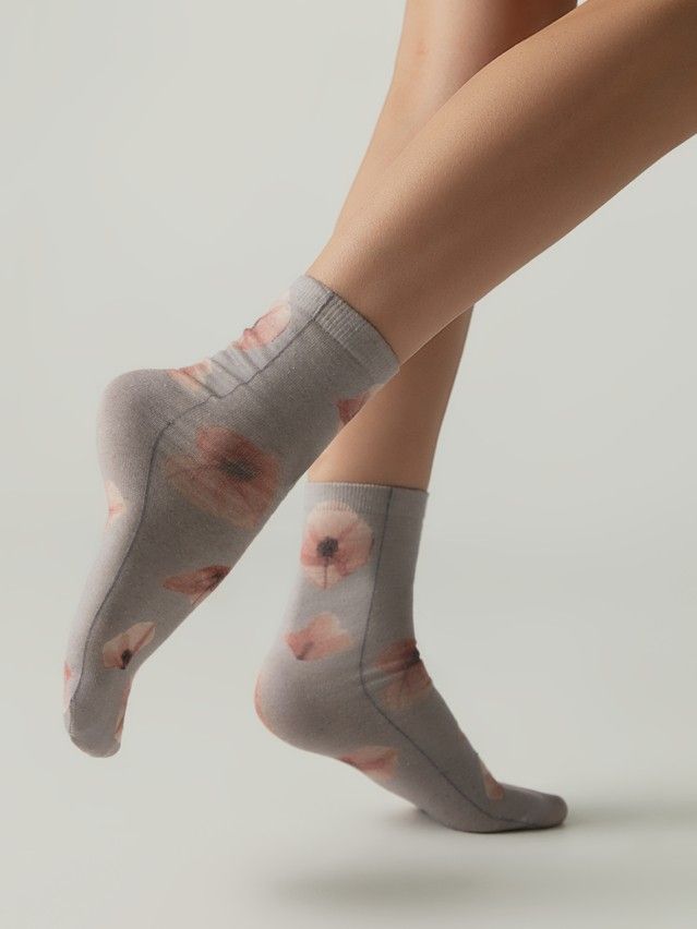 Носки женские C FLOWERS 20С-107/3СП, р.23-25, 1148 серый - 2