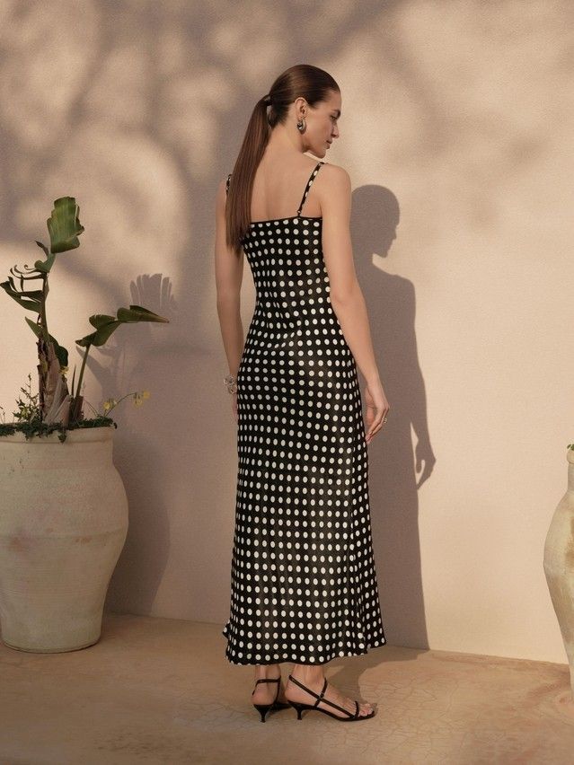 Платье женское CE LPL 2613, р.170-84-90, black-white dots - 2