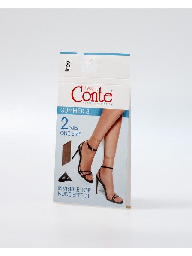 Носки женские CE SUMMER 8 (2 пары),р.36-39, natural - 2