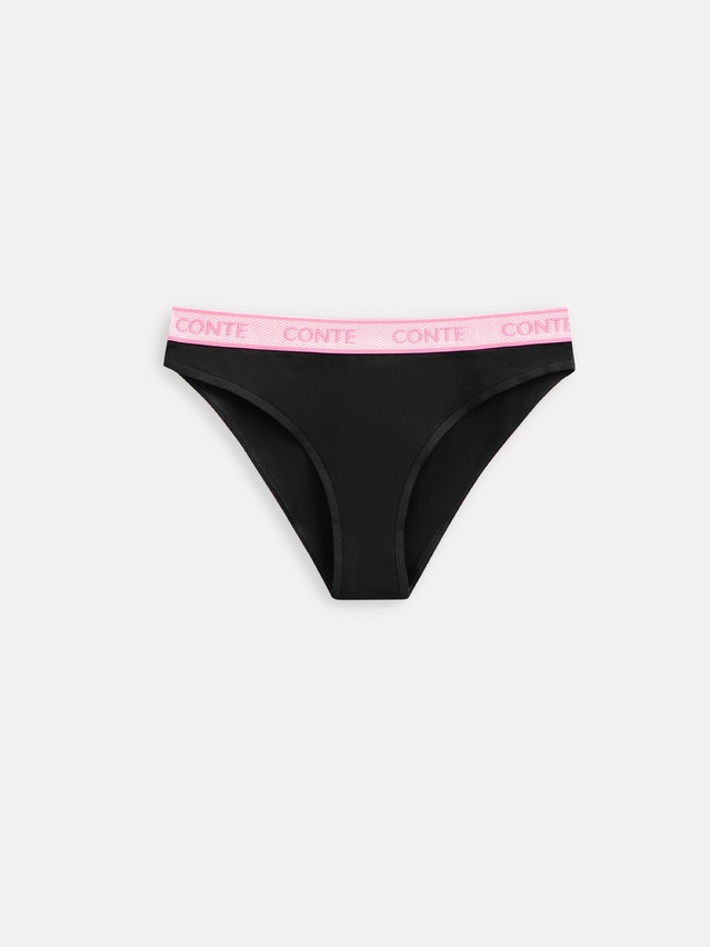 Трусы жен. CE PRINT DOTS LB 2545, р.90, black-pink - 3