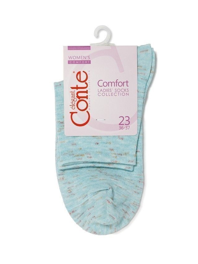 Носки вискозные женские COMFORT (меланж) 14С-115СП, р. 36-37, бледно-бирюзовый, рис. 000 - 3