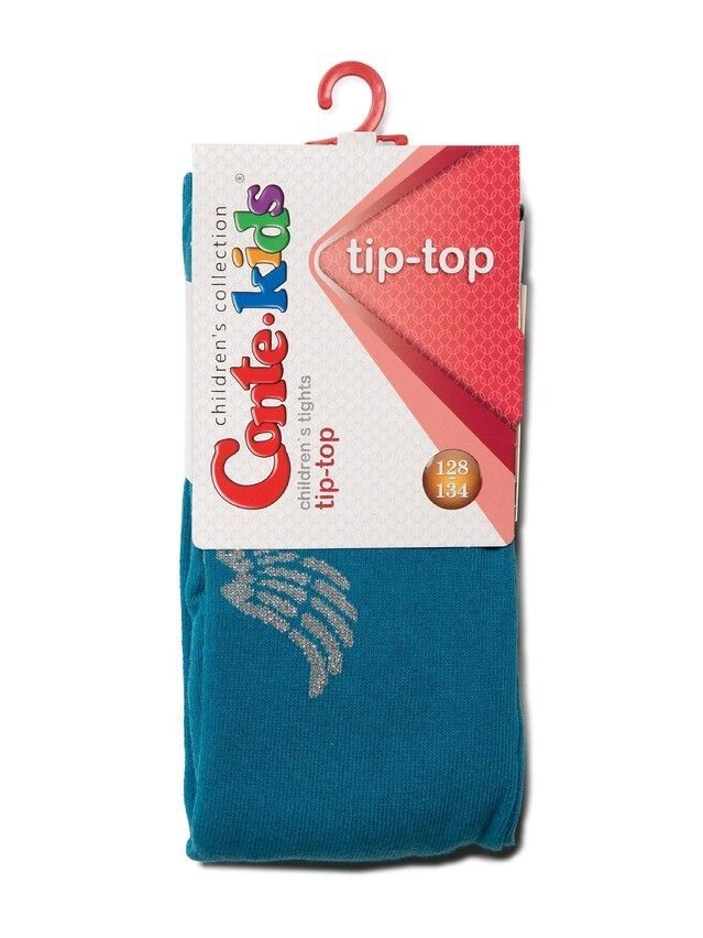 Колготки хлопковые детские TIP-TOP (люрекс) 7С-78СП, p. 128-134, бирюза, рис. 411 - 3
