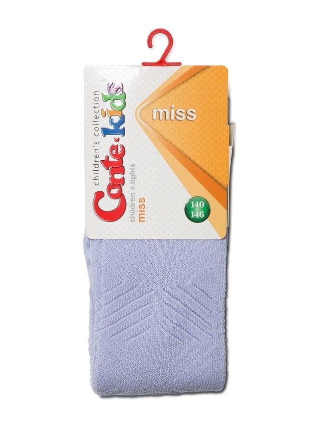 Колготки хлопковые детские MISS (ажурные) 7С-80СП, p. 146-152, бледно-фиолетовый, рис. 274 - 2