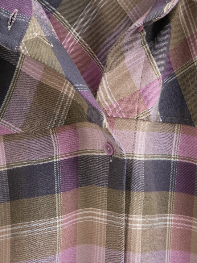 Рубашка жен. C LRU 3659, р.170-84-90, pink-check - 4