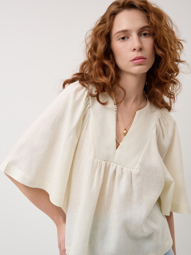 Блузка жен. C LBL 3483, р.170-84-90, ecru - 3