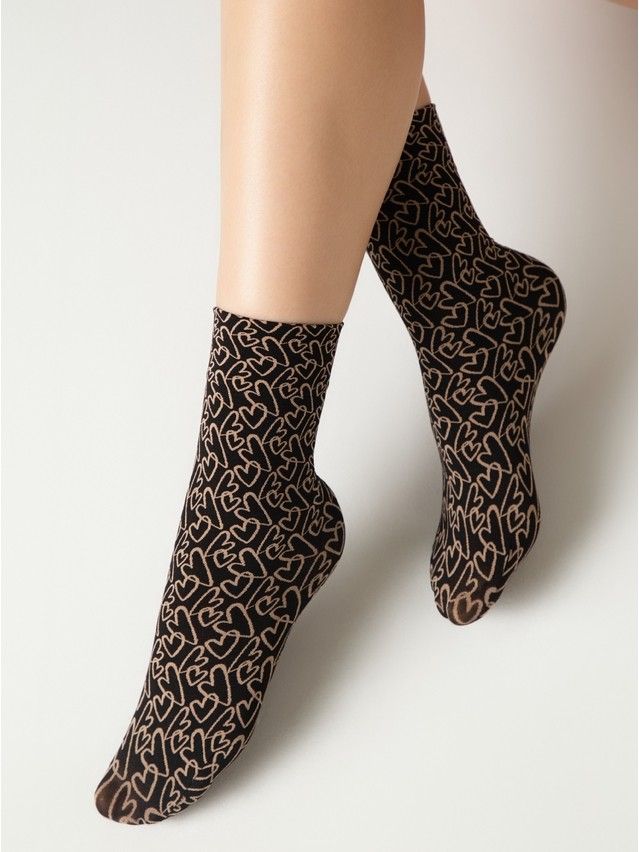 Носки женские CE FANTASY 23С-83СП, р.23-25, nero-natural - 2