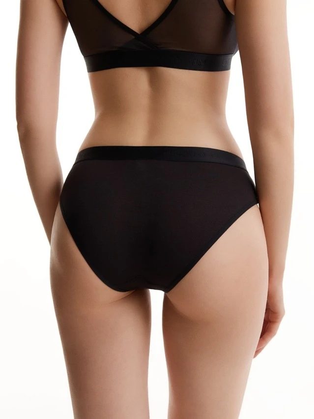 Трусы жен. C DOUBLE LINES LB 3550, р.90, black - 2