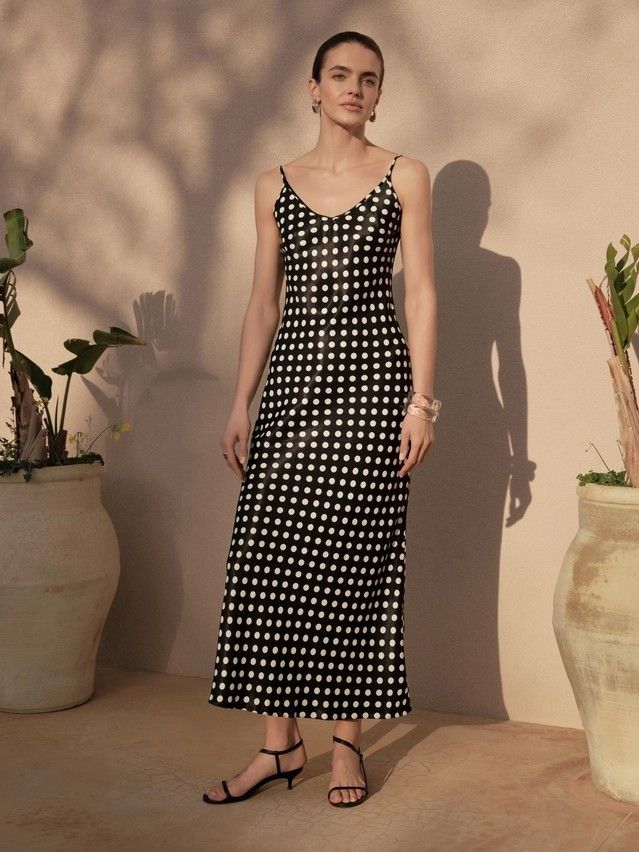 Платье женское CE LPL 2613, р.170-84-90, black-white dots - 1