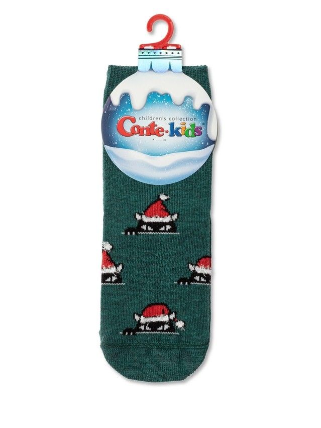 Носки детские CK NEW YEAR 19С-64СП, р.20-22, 524 темно-бирюзовый - 2