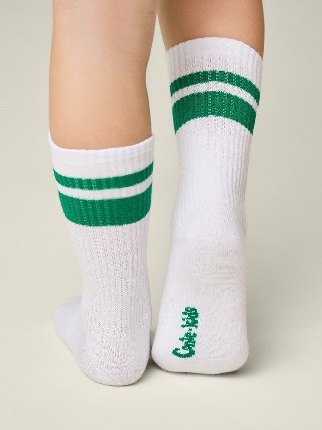 Носки детские CK ACTIVE 20С-167СП, р.16, 1020 белый-зеленый - 2