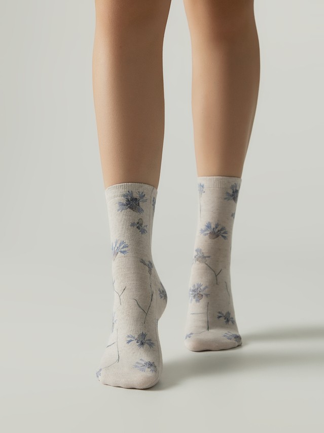 Носки женские C FLOWERS 20С-107/3СП, р.23-25, 1151 бежевый - 1