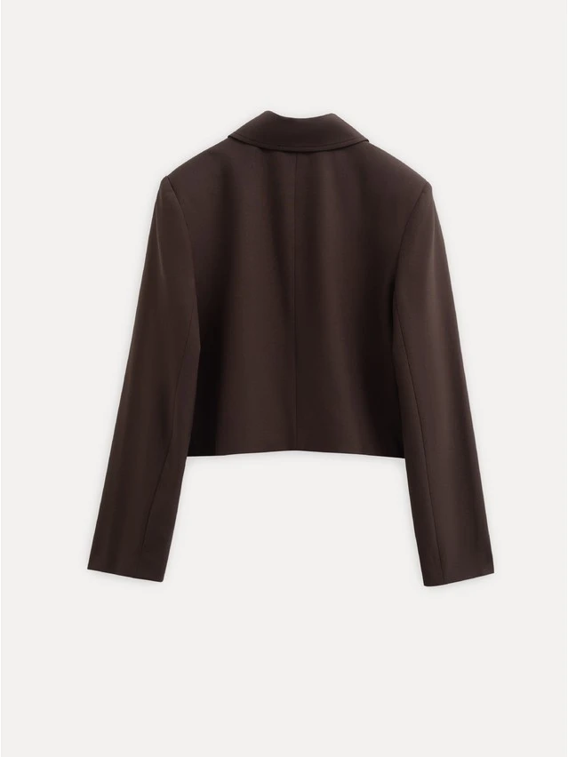 Жакет жен. C LJ 3867, р.170-84-90, dark brown - 2