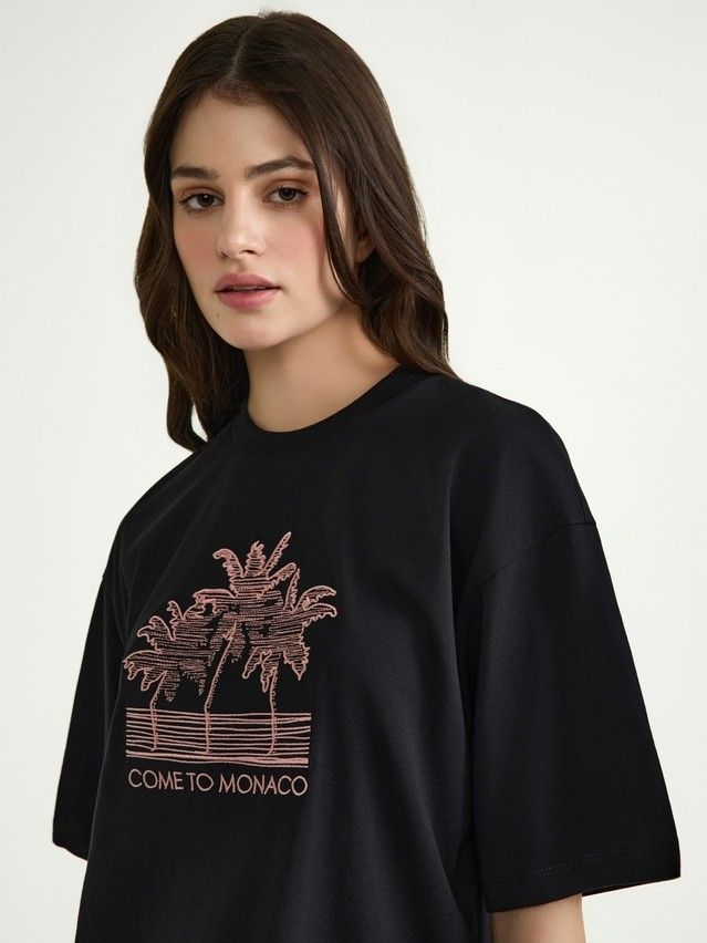 Джемпер женский CE LD 3041, р.170-84, black-palms - 3