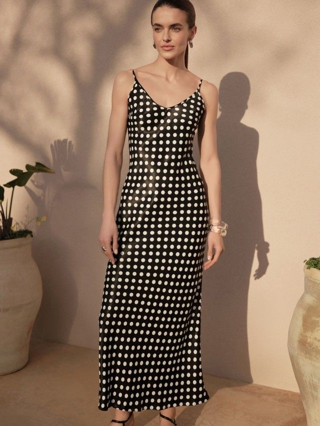 Платье женское CE LPL 2613, р.170-84-90, black-white dots - 3