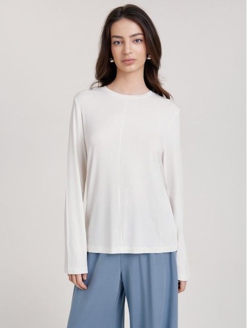 Лонгслив из вискозы с декоративными швами LD 3506 - купить в интернет-магазине Conte
