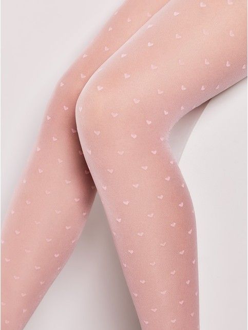 Колготки с рисунком "сердечки" ANABEL