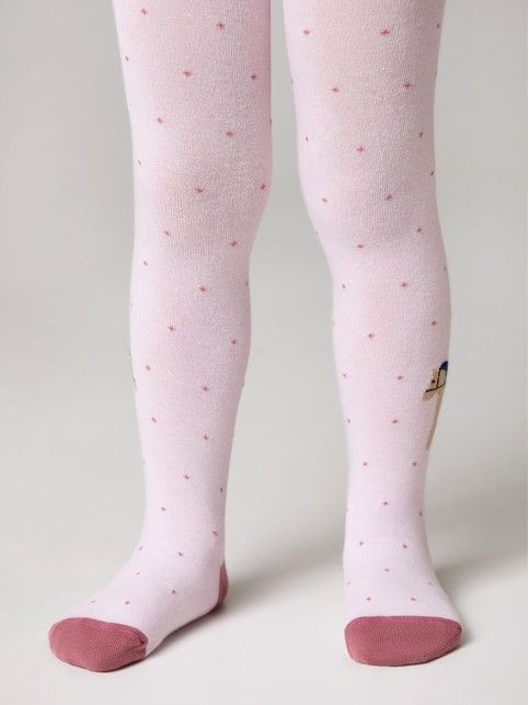 Хлопковые колготки с рисунком «Лошадки» - купить в интернет-магазине Conte