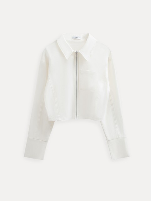 Рубашка на молнии с отложным воротником LRU 3524 - купить в интернет-магазине Conte