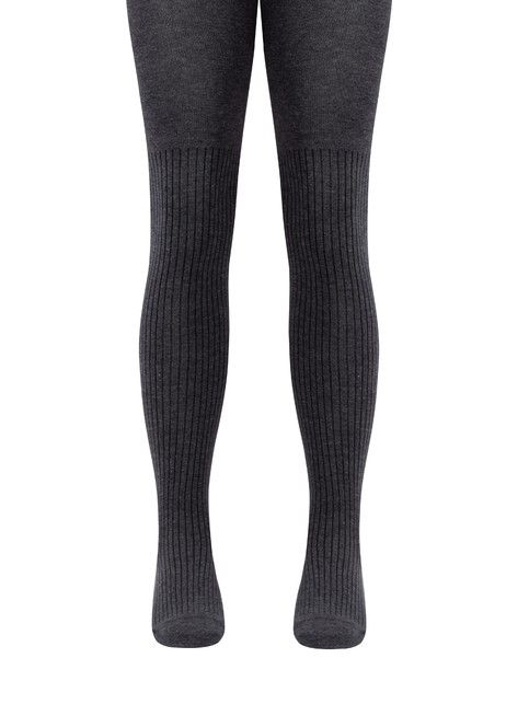 Колготки из хлопка в рубчик