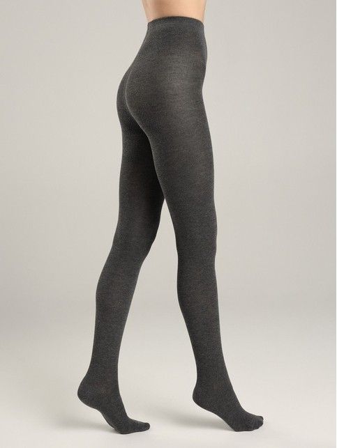 Теплые колготки женские с кашемиром CASHMERE 250 Lycra® цвета графит