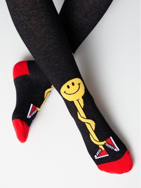 Хлопковые колготки с рисунком “Smile”