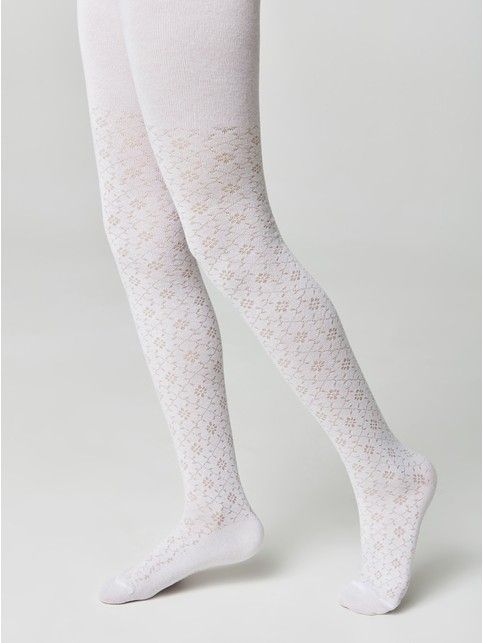 Колготки хлопковые детские TIP-TOP молочный 413