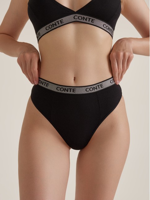 Трусы «бразилиано» из вискозы с декоративными линиями BODY TOUCH LBR 3196