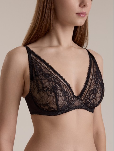 Бюстгальтер-балконет с дублированной чашкой Sakura RB5249