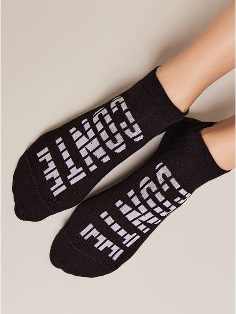 Короткие спортивные носки из хлопка с рисунками ACTIVE, модель 574