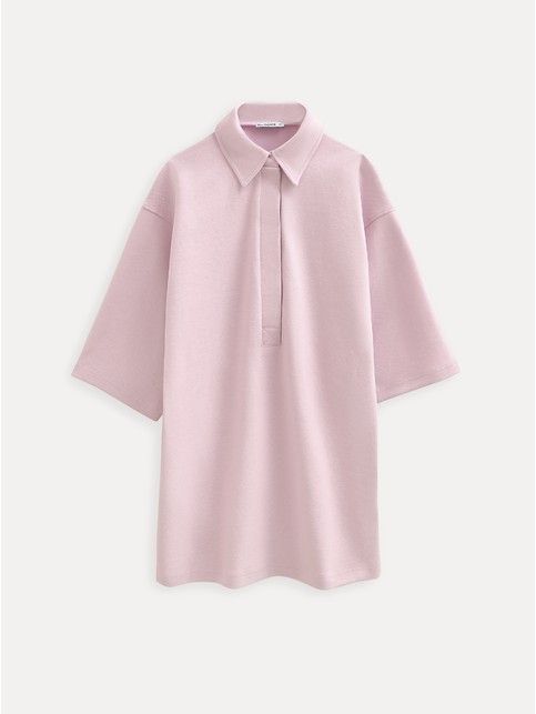 Платье-поло прямого кроя из футера-пике LPL 3459 - купить в интернет-магазине Conte