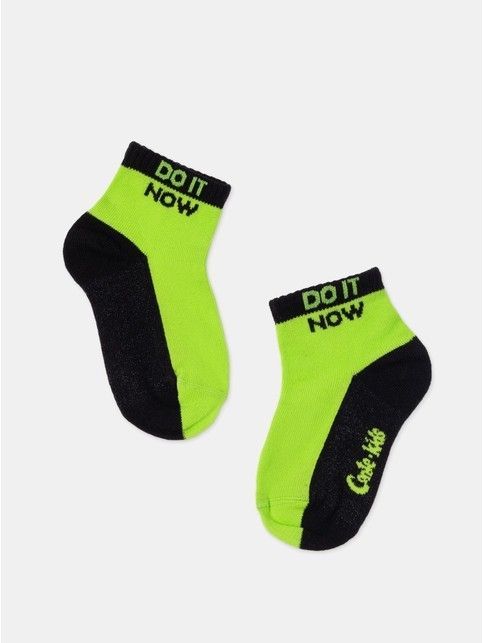 Короткие салатовые спортивные носки ACTIVE lycra®, модель 577
