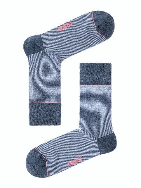 Хлопковые цвета джинс-светло-голубые носки HAPPY, модель 045