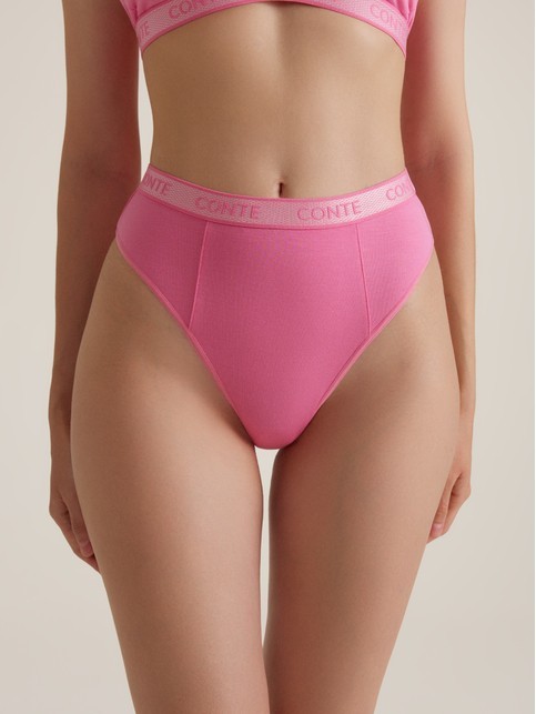 Трусы «бразилиано» из вискозы с декоративными линиями BODY TOUCH LBR 3196