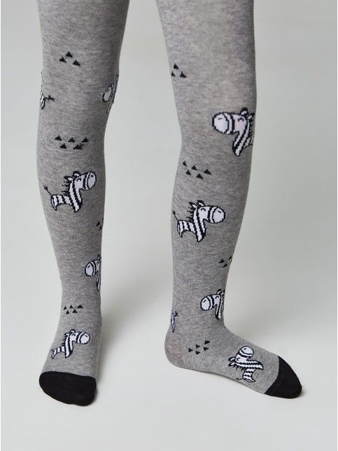 Хлопковые колготки с рисунком “Zebra”