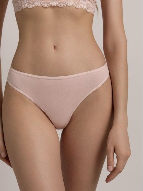 Трусы «бразилиана» из кружева и хлопка с фигурным вырезом JASMINE LBR 2515