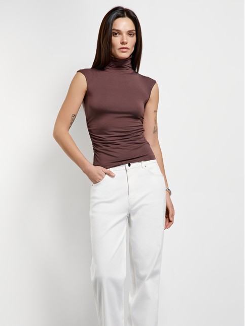 Топ из микромодала с воротником-стойкой LBL 3415 - купить в интернет-магазине Conte